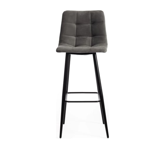 Комплект барных стульев - 2 шт. Tetchair CHILLY mod.7095б ткань/металл, 53x44x104 см, высота до сиденья 76 см, серый barkhat 26/черный 14350