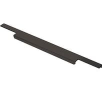 Ручка торцевая Kerron, 400 мм (фасад 18 мм), матовый черный RT-001-400 BL