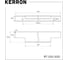Ручка торцевая Kerron, 500 мм (фасад 18 мм), матовый хром RT-001-500 SC 2