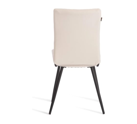 Стул обеденный Tetchair Monte Carlo флок, 50x55x93, молочный/черный 4 24609