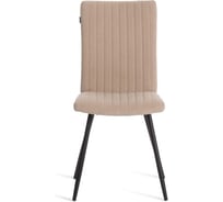 Стул обеденный Tetchair Monte Carlo флок, 50x55x93, бежевый/черный 7 24611