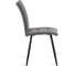 Стул обеденный Tetchair Bari флок, 46x55x89, серый/черный 29 24644 3