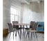 Стул обеденный Tetchair Bari флок, 46x55x89, серый/черный 29 24644 11