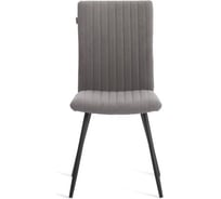 Стул обеденный Tetchair Monte Carlo флок, 50x55x93, серый/черный, 29 24610