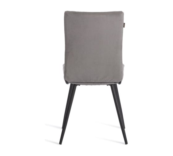 Стул обеденный Tetchair Monte Carlo флок, 50x55x93, серый/черный, 29 24610