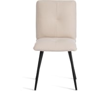 Стул обеденный Tetchair Sweet флок, 46x55x88, молочный/черный 4 24646
