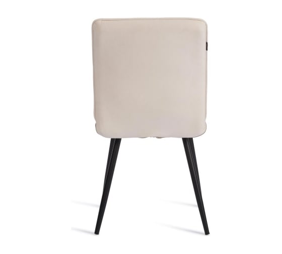 Стул обеденный Tetchair Sweet флок, 46x55x88, молочный/черный 4 24646