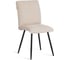 Стул обеденный Tetchair Sweet флок, 46x55x88, молочный/черный 4 24646 2