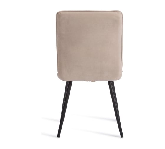 Стул обеденный Tetchair Sweet флок, 46x55x88, бежевый/черный 7 24647