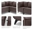 Диван кухонный НОРТА NORTA Loft XS Угловой 585x585x800 шоколад 4657828216449 5