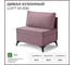 Диван кухонный НОРТА NORTA Loft XS 830х585х800 пыльно-брусничный 4657810337275 2