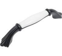 Ручка-скоба Giusti 96мм, отделка черный матовый + керамика M70.X00.00.MN4G