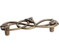 Ручка-скоба Giusti 96мм, бронза античная "Флоренция" + горный хрусталь WMN.672X.096.MKRD1