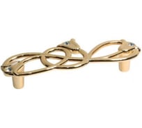 Ручка-скоба Giusti 96мм, отделка золото глянец + горный хрусталь WMN.672X.096.MKRGP