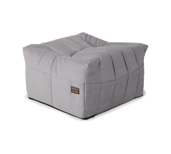 Пуф бескаркасный NRAVA home Bali 700х700х380 серый 4657810333666
