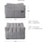 Пуф бескаркасный NRAVA home Bali 700х700х380 серый 4657810333666 3