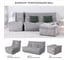 Пуф бескаркасный NRAVA home Bali 700х700х380 серый 4657810333666 4