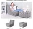 Пуф бескаркасный NRAVA home Bali 700х700х380 серый 4657810333666 6