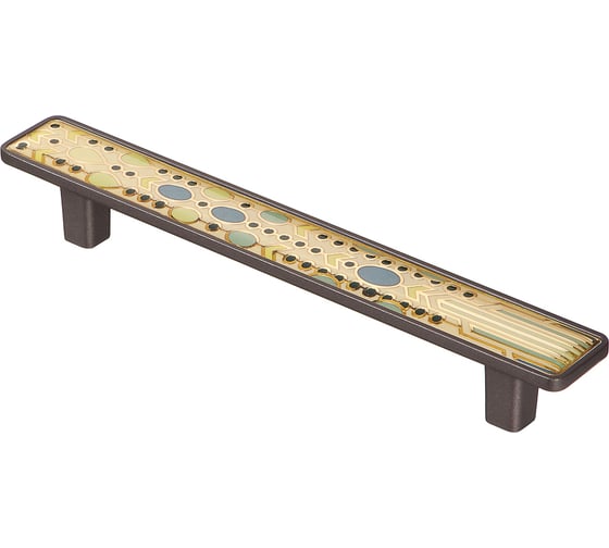 Ручка-скоба KERRON JEWEL 128 мм, полимер, графит KA3-128JW42P-GF 1