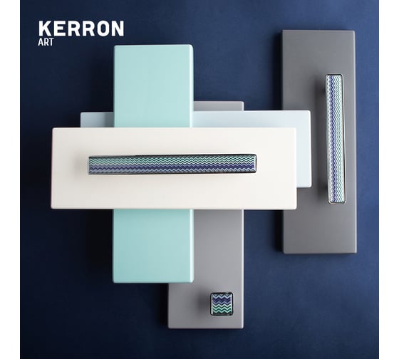 Ручка-скоба KERRON BREEZE 128 мм, полимер, хром KA3-128BR21P-CR