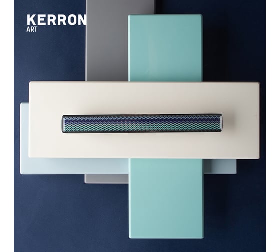 Ручка-скоба KERRON BREEZE 160 мм, полимер, хром KA3-160BR21P-CR