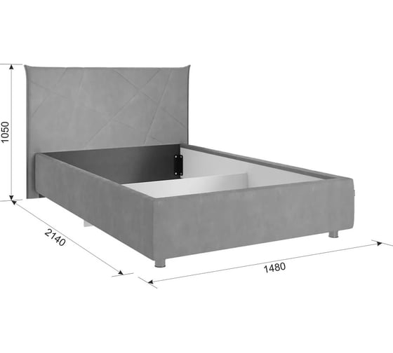 Кровать с подъемным механизмом ИП Щербаков Квест 120x200 см, (нежно-розовый (велюр)) А.Н. ZP.KM1.2-03.2172