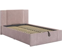 Кровать с подъемным механизмом ИП Щербаков Хлоя 120x200 см, (нежно-розовый (велюр)) А.Н. ZP.KM1.2-24.2172