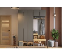 Прихожая ИП Щербаков А.Н. Баско К9 (графит/дуб крафт золотой) ПК09Баско.3319