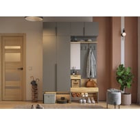 Прихожая ИП Щербаков А.Н. Баско К5 (графит/дуб крафт золотой) ПК05Баско.3319