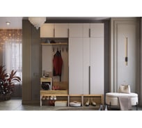 Прихожая ИП Щербаков А.Н. Баско К9 (кашемир/дуб крафт золотой) ПК09Баско.3369