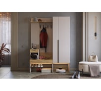 Прихожая ИП Щербаков А.Н. Баско К2 (кашемир/дуб крафт золотой) ПК02Баско.3369