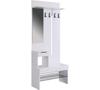 Прихожая ИП Щербаков А.Н. Баско (белое дерево/белое дерево) 173779.2964