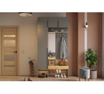 Прихожая ИП Щербаков А.Н. Баско К4 (графит/дуб крафт золотой) ПК04Баско.3319