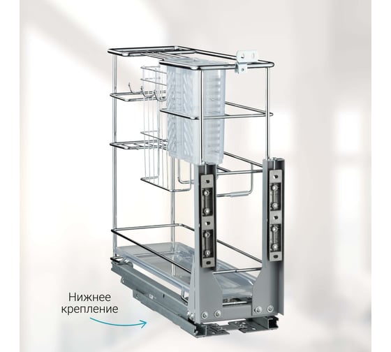 Бутылочница MF 200мм 2-уров. ALBA K6PTJ025B-2, 155х452х400мм, с доводчиком 5888v