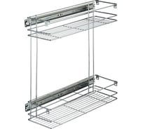 Бутылочница MF 200мм 2-уров. 160х470х450мм, с крепл.фасада 91361v