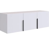 Трехдверная антресоль ИП Щербаков А.Н. L1200 Баско (белое дерево) 173775.2552