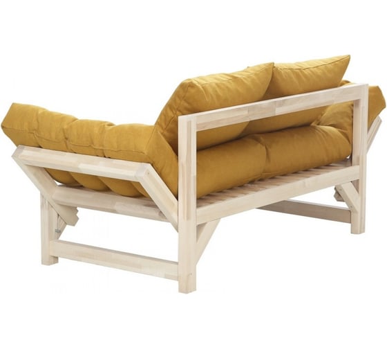 Диван Мебелик Бинго ткань savana plus yellow, каркас лак 9293