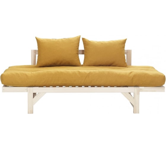 Диван Мебелик Бинго ткань savana plus yellow, каркас лак 9293