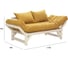Диван Мебелик Бинго ткань savana plus yellow, каркас лак 9293 6