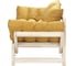 Диван Мебелик Бинго ткань savana plus yellow, каркас лак 9293 13