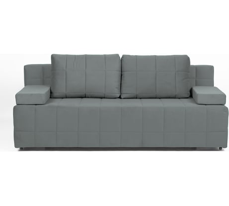 Диван-кровать Divan24 Вентура серый, механизм Еврокнижка, велюр 30033322