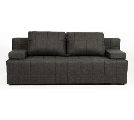 Диван-кровать Divan24 Вентура черный, механизм Еврокнижка, велюр 45200083