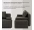 Диван-кровать Divan24 Вентура черный, механизм Еврокнижка, велюр 45200083 21
