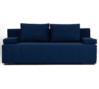 Диван-кровать Divan24 Вентура синий, механизм Еврокнижка, велюр 77400053