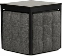 Пуф Divan24 трансформер 6 в 1 рогожка серый, табуреты и стол, пуфик для дома 77400219