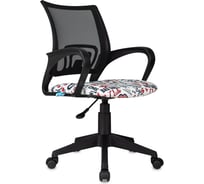 Кресло детское Helmi HL-K95 R (695) Airy, спинка сетка черная/сиденье ткань с рисунком red lips, пиастра 361365