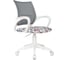 Кресло детское Helmi HL-K95 R (W695) Airy, спинка сетка серая/сиденье ткань с рисунком red lips, пиастра, пластик белый 361366 1
