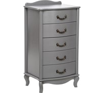 Комод WISSAR Джульетта узкий, 5 ящиков, серый ясень 1522