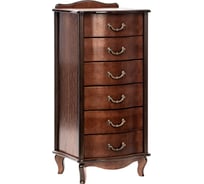 Комод WISSAR Джульетта узкий, 6 ящиков, орех 1645