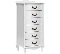 Комод WISSAR Джульетта узкий, 6 ящиков, молочный дуб 1638